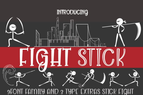 Fight Stick Family Font - Featured Image