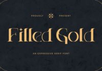 Filled Gold Font - Featured Image