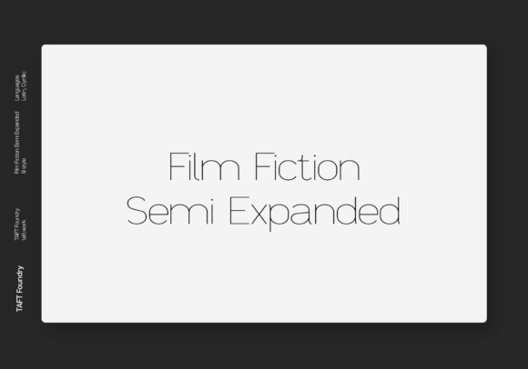 Film Fiction Semi-Expanded  Font - Featured Image