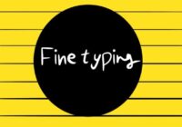 Fine Typing Font - Featured Image