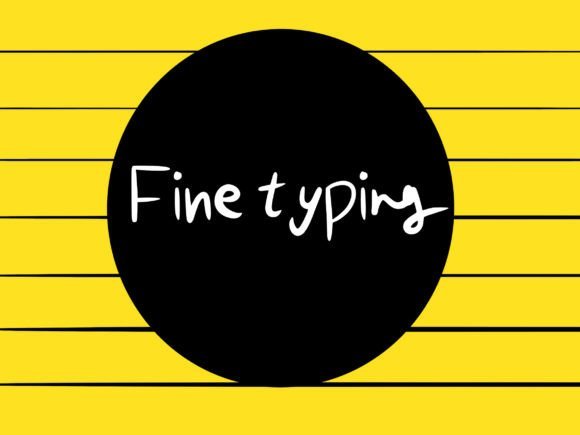 Fine Typing Font - Featured Image