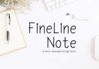 Fineline Note Font - Featured Image