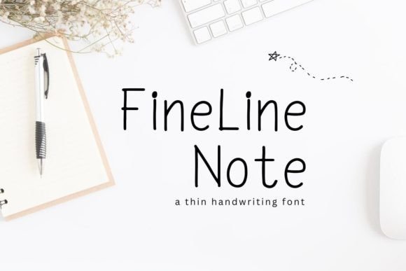 Fineline Note Font - Featured Image