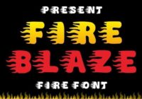 Fire Blaze Font - Featured Image