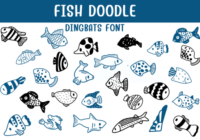Fish Doodle Font - Featured Image