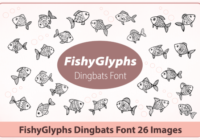 Fishyglyphs Font - Featured Image