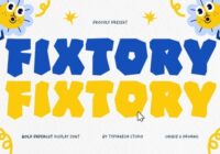 Fixtory Font - Featured Image