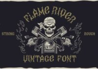 Flame Rider Font - Featured Image