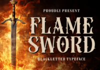 Flame Sword Font - Featured Image