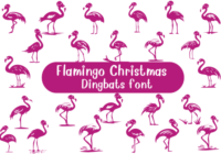 Flamingo Christmas Font - Featured Image