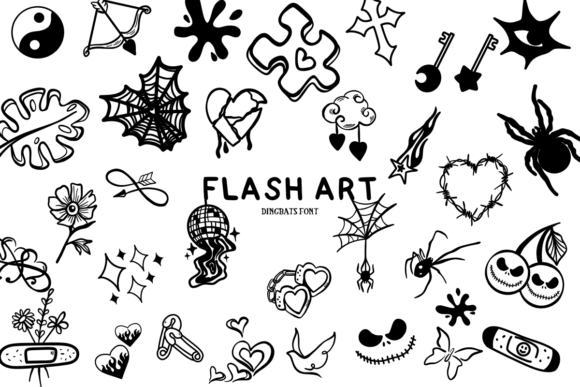 Flash Art Font - Featured Image