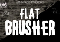 Flat Brusher Font - Featured Image