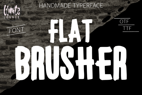 Flat Brusher Font - Featured Image