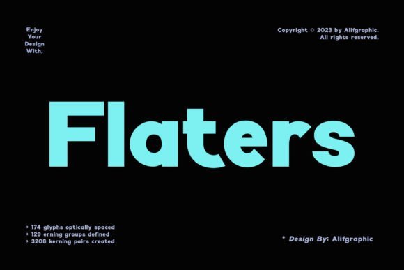 Flaters Font - Featured Image
