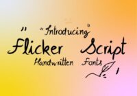 Flicker Script Font - Featured Image