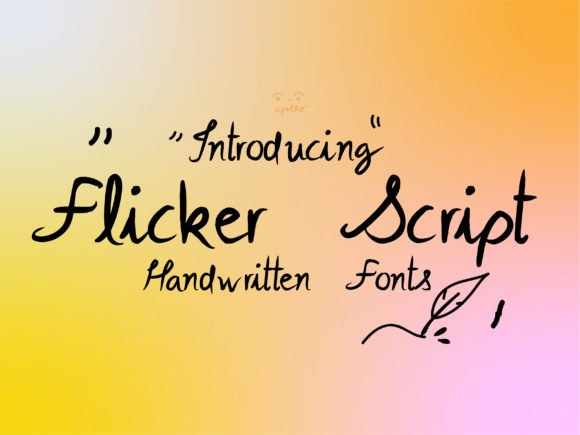 Flicker Script Font - Featured Image