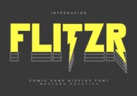 Flitzr Flash Font - Featured Image