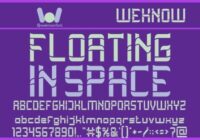 Floating on Space Font - Featured Image