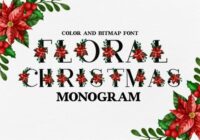Floral Christmas Font - Featured Image