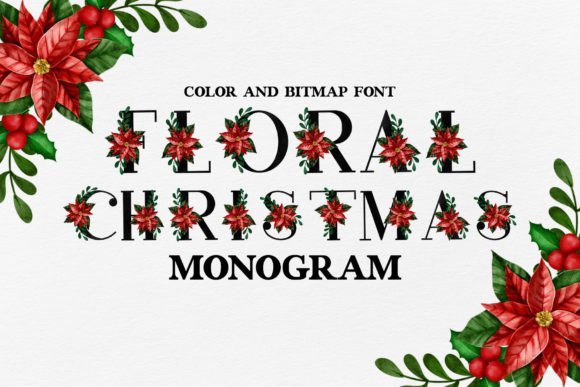 Floral Christmas Font - Featured Image