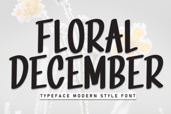 Floral December Font - Featured Image
