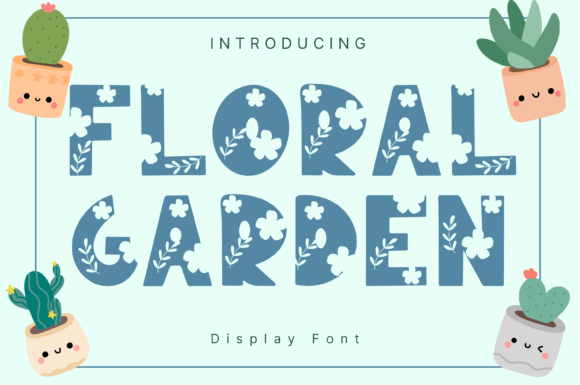 Floral Garden Font - Featured Image