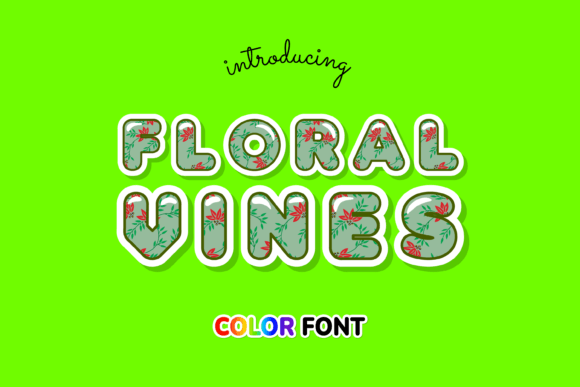 Floral Vines Font - Featured Image