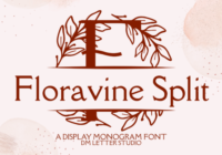 Floravine Split Monogram Font - Featured Image