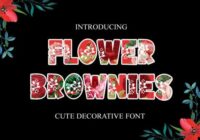 Flower Brownies Font - Featured Image