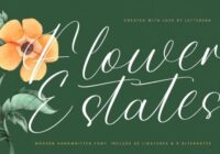 Flower Estates Font - Featured Image