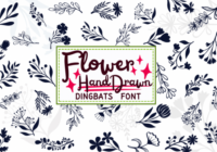 Flower Hand Drawn Font - Featured Image