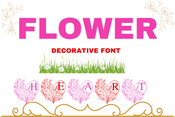 Flower Heart Font - Featured Image