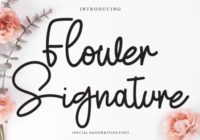 Flower Signature Font - Featured Image