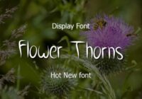 Flower Thorns Font - Featured Image