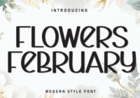 Flowers February Font - Featured Image