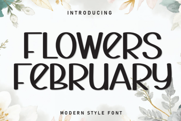 Flowers February Font - Featured Image
