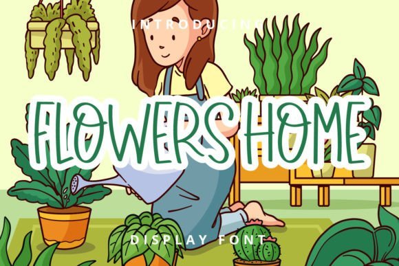 Flowers Home Font - Featured Image