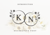 Flowers Monogram Font - Featured Image