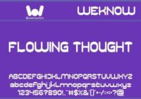 Flowing Thought Font - Featured Image