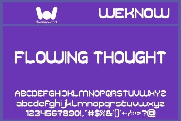 Flowing Thought Font - Featured Image