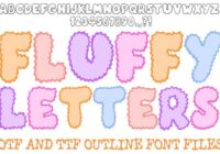 Fluffy Letters Font - Featured Image