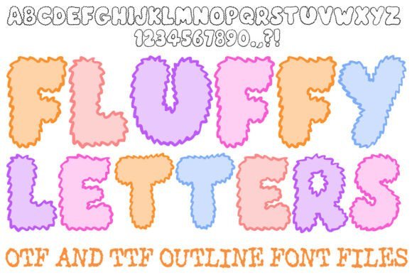 Fluffy Letters Font - Featured Image