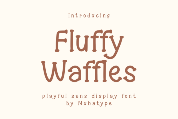 Fluffy Waffles Font - Featured Image