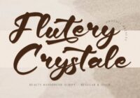 Flutery Crystale Font - Featured Image