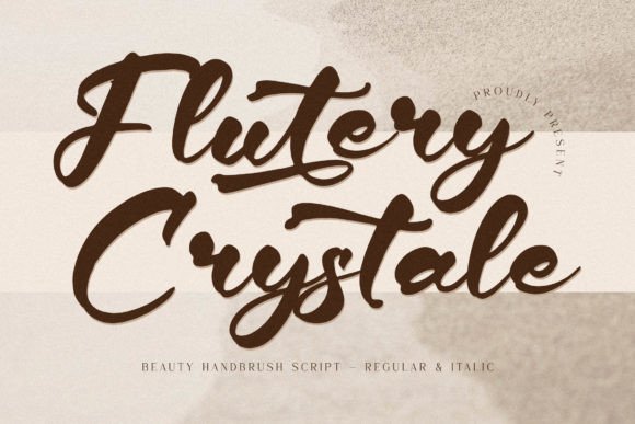 Flutery Crystale Font - Featured Image