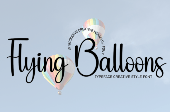 Flying Balloons Font - Featured Image