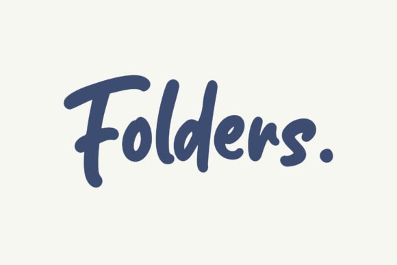 Folders Font - Featured Image