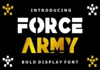 Force Army Font - Featured Image