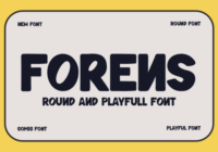 Forens Font - Featured Image