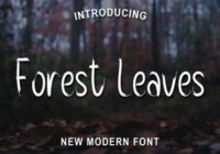 Forest Leaves Font - Featured Image